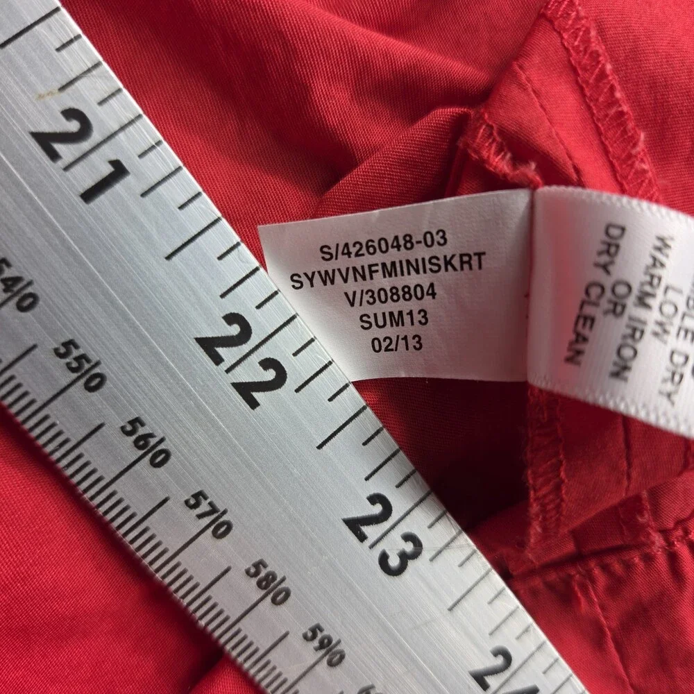 Banana Republic Mini Skirt w Pockets 0 Petite Red
